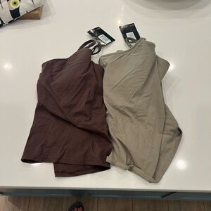 Panache Lingerie Chocolate and Khaki Cami Bras - Set of 2